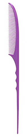 Peignes à Cheveux, Peigne de Séparation pour Tresses Peigne à Queue de Rat Peigne à Cheveux Professionnel à Queue de Rat Peigne à Cheveux en Plastique Peigne à Queue de Rat Antistatique, Violet