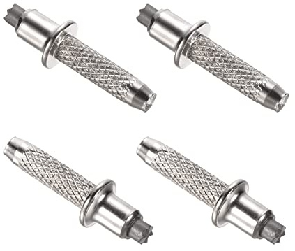 PATIKIL 10mm Punta Bastoncino Trekking Accessori 4pezzi Lega Alluminio Bastone Passeggio Bacchetta Protezioni Ricambio per Escursionismo Camminata Arrampicata
