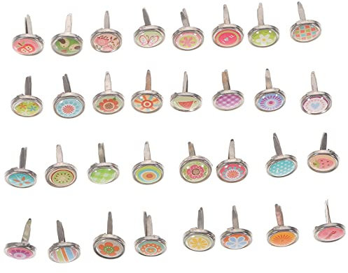 VILLCASE 100stücke Mini-rund-brads in Pastellfarben Für Scrapbooking Und Bastelarbeiten Mini-brads Für Kreatives Gestalten Und DIY-projekte