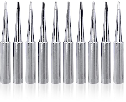 Mesee 10 Pieces Soldering Iron Tip Set, 900M Soldering Tips Replacement Fine Solder Gun Tips Welding Head Tool Accessory for Hakko, Radio Shack, TENMA, ATTEN, Quick, Aoyue, Yihua Solder Station