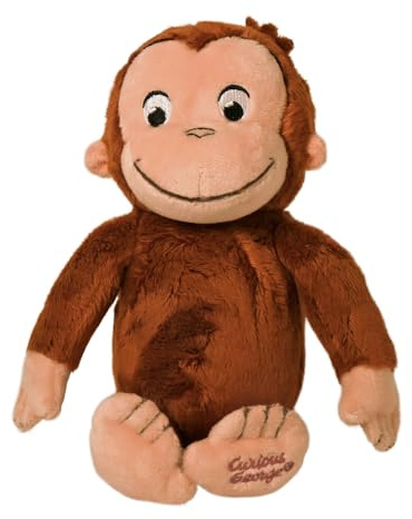 Kids Preferred Curious George Monkey Stuffed Animal Plush Toys Soft Cutest Cuddle Plushie Gifts for Baby and Toddler Boys and Girls - 8 Inches