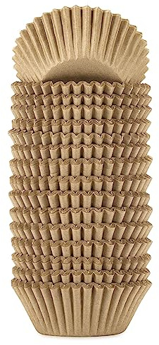 xlloest Mini-Cupcake-Papierförmchen Braun Muffin Förmchen Papier 400 Stück