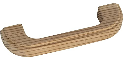 ALLES IM GRIFF Holzgriff Otama LA 96mm Breite 112mm - Möbelgriff Holz, Kiefer roh