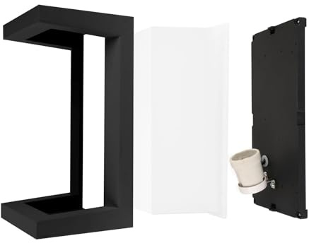 Klighten 2 Stück moderne Außenwandleuchte, E27 Sockel Außenwandlampe