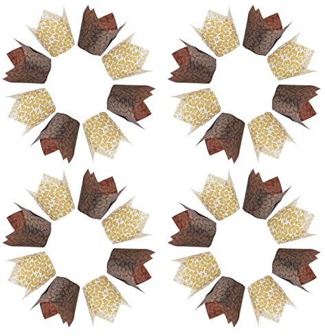 200 Stk ölbeständige Verpackungen Mini-Tassen schwedische Süßigkeiten Weihnachtssüßigkeiten Backpapier für Muffins Backpapier Cupcake Wraps Cupcake-Förmchen Schokoladenverpackungen TOPBATHY