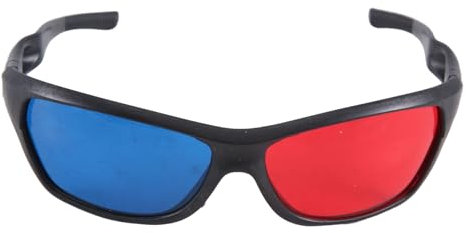 Losueeun Rosso e blu/blu Anaglyph stile semplice occhiali 3D per film 3D gioco (stile extra aggiornamento)