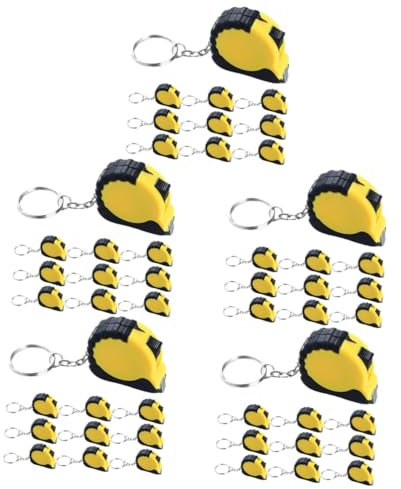 Homoyoyo 50pezzi Portachiavi Misuratore Retrattile Mini Tape Measure Per Misurazioni Precise Cucina Fai Da Te e Costruzioni Comodo e Pratico