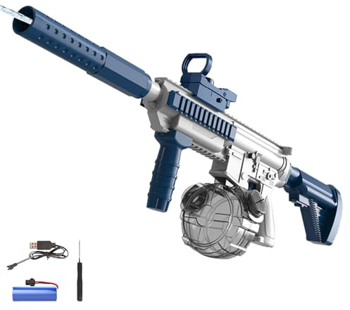 Wasserpistole Elektrisch,Elektrische Wasserpistole für Erwachsene,Water Gun Spielzeug,Electric Water Gun,Große Kapazität,Großer Reichweite,Strandparty Spielzeug,für Pool,Sommer