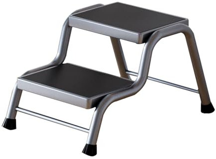 WANGCEPLSD Trittstufe Wohnwagen 2 Stufen, rutschfeste Trittstufe Wohnwagen aus Metall, Trägt Bis Zu 150 Kg, Anti-Rutsch-Pedal, Höhe 41 cm, für Wohnmobil, Wohnwagen