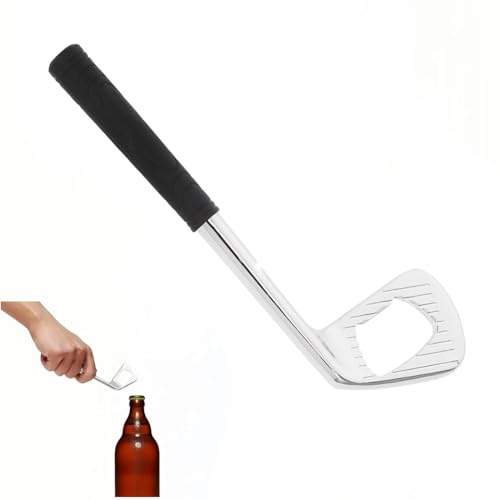1 Stück Golfschläger-Flaschenöffner, Metall-Bieröffner im Golfer-Design für Sportfans, Lustige Bar-Utensilien für Golf-Liebhaber, Rostfrei & Langlebig