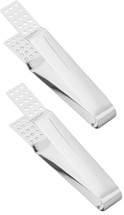 Mikinona 2 Piezas Pinzas para Bolsas de Té de Acero Inoxidable Resistentes al Calor Multiusos para Infusiones y Alimentos Pequeños