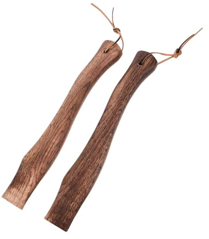 VICASKY 2pièces Manche De Rechange Bois Antidérapant Pour Petite Hache De Camp Outil De Réparation De Feu Poignée Ergonomique Pratique Et Robuste