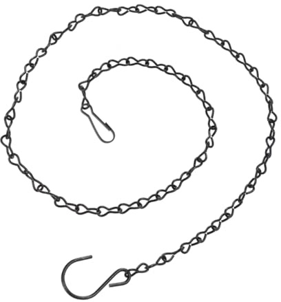 TOYZFRIENDY 4 piezas Cadena de Hierro para Colgar Faroles y Comederos de Pájaros de Resistente la Intemperie para Plantas y Decoración de Jardín