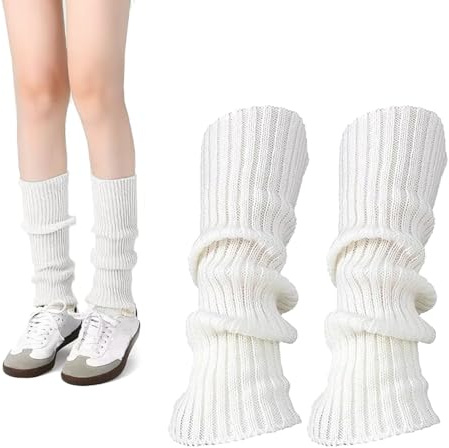 HJDJBD Bein Stulpen Damen,Lange Gestrickt Beinwärmer,Leg Warmers,Winter Warm Legwarmers,Ballett Mädchen Beinlinge,Vintage Stricken Legwarmer,Cosplay Beinstulpen,Fashion Beinlinge