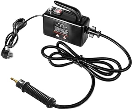 HENGCHUG Limpiador a Vapor de Alta Temperatura de 2600 W, portátil, esterilizador, hidrolavadora, Compatible con Aire Acondicionado de Cocina y hogar.(Carton Black,220 V)