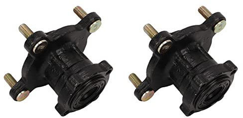 Walmeck Llanta de Freno de Disco Delantero, Conjunto de Cubo de Aleación de Acero para GO KART ATV ​​de 4 Ruedas