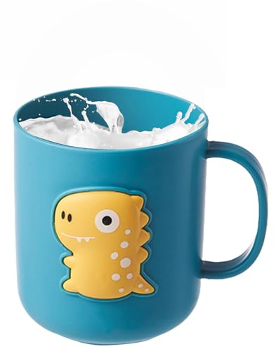 Générique per spazzolini da denti | 400 ml Dinosauro Bicchiere riutilizzabile – per – Per bambini Apprendimento Latte Succo Casa Cucina Bagno