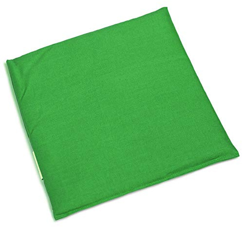 Rapeseed seed pillow 24 x 24 cm frog green | warming cushion cooling compresses pillow with grains