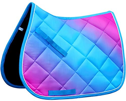 Horsenjoy Schabracke Rainbow Pastel Vielseitigkeitsschabracke Full