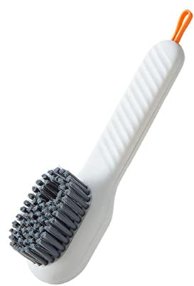 HUFFA Schuhbürste mit weichen Borsten, multifunktionale weiche Bürste, schnelles Schäumen, einfachere Reinigung, Keine Beschädigung von Kleidung, Schuhbürsten, Badezimmerreinigung (Color : Weiß)