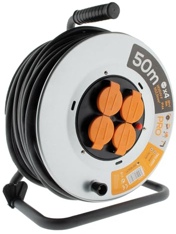 carrete de cable IP44 Meetal 4V 50M 3G2,5 HO5VV-F Zenitech