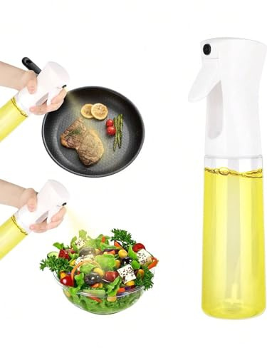 Stock Lider-Spray pour huile, huilier en verre avec spray, spray pour huile et vinaigre, distributeur d'huile de cuisine, vinaigrier en verre anti-goutte, récipient avec spray pour huile (blanc)
