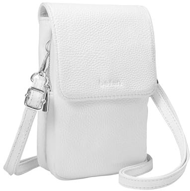 befen Echtleder Handytasche zum Unhängen Damen, Handytasche Damen mit RFID-Blockierung Kartenfächern Handytaschen