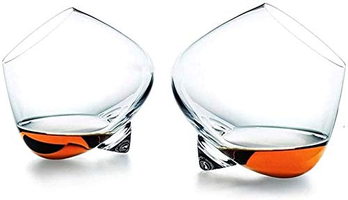QTANZIQI Ensembles de Carafe à Whisky pour Hommes gravés 2 pièces, Verres à Whisky à Bascule, Verres à Whisky à Bascule, Verres à Whisky Transparents découpés en Cristal, Coffret Cadeau de Bar pour