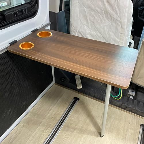 YLLSMGS Wohnmobiltische Klapptisch für Wohnmobile Abnehmbarer Esstisch, Klapptisch Ideal für Wohnmobile und Wohnwagen(Brown,70 * 35cm(27.5-14in))