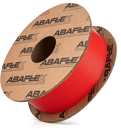 ABAFLEX PLA Filament 1.75 mm, 1000g, EKO Spule 84mm, Rot, Toleranz ±0.019mm, Perfekte Präzision, HIGH-TECH EU Prod., 3D-Druckmaterialien