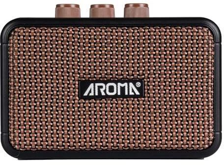 Amplificatore per Chitarra Elettrica 5 W Portatile Ricaricabile Batteria Alimentata Pratica Chitarra Combo Amplificatore Altoparlante con Cuffie Aux Jack