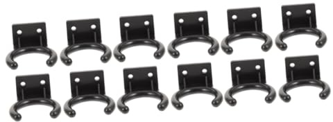 Parliky 3sets Microphone Wall Mount Holder Ktv Mic Arm Hooks Plastic Mic Supplies 4pcs*3