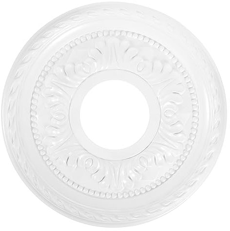 WOONEKY Round Ceiling Medallion Chandelier Base Decor for Home Lighting Ceiling Medallion Traditional Use in Bedroom Hall