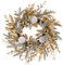 Zavothy Ghirlanda Natalizia per Porta Natalizia, 50 cm, Ghirlanda Artificiale con Pigne e Palline di Natale, Corona dell'Avvento, Decorazione Natalizia, Oro