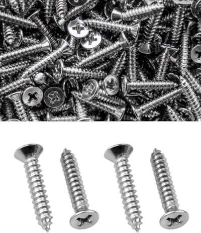 KGDUYC Lot de 200 vis à bois M3 x 10 mm - Petites vis à tête plate - Vis autotaraudeuses - Filetage complet