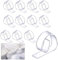 BQRKOTM 12 Piezas Clips para Mantel, Pinzas para Manteles de Mesa Soporte, Sujeta Manteles para Mesa de Espesor por debajo de 4cm, para Picnic Hogar Fiesta de Boda Interior Camping