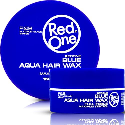 RedOne Cera para el cabello acuática azul 150 ml | Ultra Grip | Cera capilar para hombres y mujeres | Goma de mascar perfumada | Máximo control