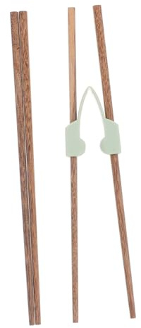 FOMIYES 2pares Palillos Antivibración Para Adultos Palillos De Entrenamiento Reutilizables Cubiertos Adaptables Para Personas Mayores Con Clip De Rebote Para Principiantes