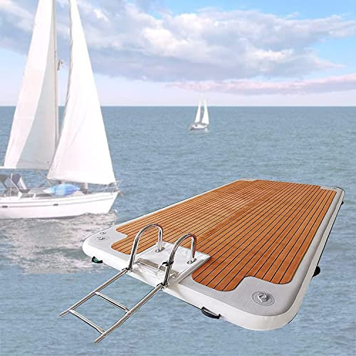 Yacht Schwimmendes Aufblasbares Angelboot, Aufblasbares Wasserdock, Wasserschwimmbettinsel, Aufblasbares Schwimmdock, 2,0 * 2,5 M
