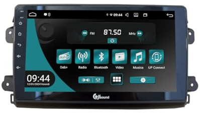 JF Sound - Autoradio Android JF-039D8-UP compatibile con Fiat Ducato 8 senza radio originale - CarPlay e Android Auto 2GB RAM - 16GB ROM - DAB+ - 9 HD - Prodotto in Italia