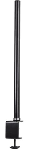Duronic DM45 DM55 Pole BLACK | Compatible with All Duronic Monitor Desk Mount Arms | Black | Steel | Extra Long | 32mm Diameter | V-Shaped Clamp Included (DM35 40CM)