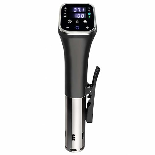 WENNEWU Precision Cooker, 1100W Sous Vide Machine with WiFi App Control(Options), ±0.1°C Accurate, 4D Water Circulation, 25-95°C Range, Stainless Steel for Home Kitchen,No WiFi