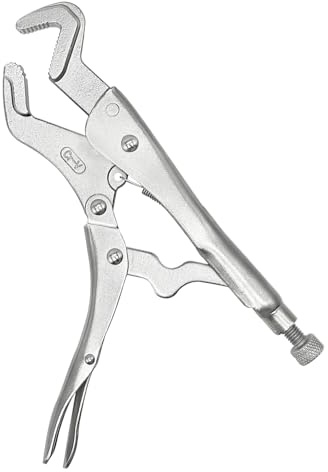 9-Inch Parrot Nose Vise Grip Plier for Sway Bar Link Removal, 3 Sided File-cut Curved Jaw Locking Plier, Multi-Use Adjustable Vise for Automotive & Pipe Clip Repair Workshop Home Use Garages