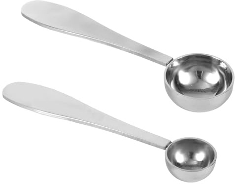 2 Piezas Cucharas de Matcha, Cucharas Medidoras Acero Inoxidable de 1 & 3 Gramo para Medir Polvo Matcha, Fáciles Limpiar y Aptas para Lavavajillas (Color Plateado)