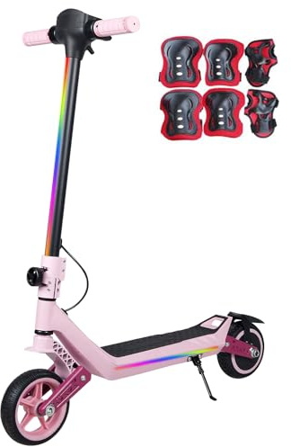 E Scooter für Kinder von 6-14 Jahren 6.5 Faltbar Elektroroller & LED Display Leicht Kinder E-Roller mit Lichtern Max Reichweite 15/7/6KM 2/3 modi (8-16 km/h)