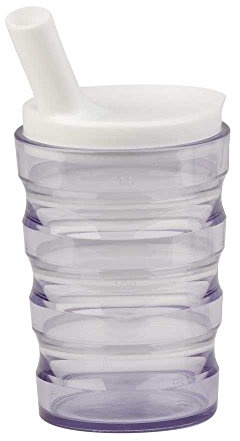 1x Behrend Trinkbecher Becher Schnabelbecher, bruch-/ bedingt auslaufsicher, 200ml, transparent