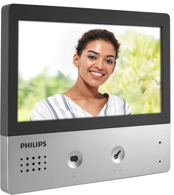 Philips WelcomeHive Pro Moniteur 7 Interphone Vidéo — Écran Tactile | 800x480, 6 sonneries 85 dB, module Memory 531026 en option, BUS 2 fils, veille 0,25 W