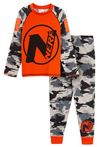 Garçons Officiels Nerf Pyjamas Enfants Pleine Longueur Habiller nouveauté Combat Camouflage Pjs Ensemble vêtements de Nuit Cadeau