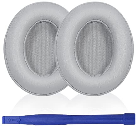 Aiivioll Studio3 Replacement Earpads, Compatible with Beats Studio 2 & 3 (B0501, B0500) Wired/Wireless Headphones, Earpads with Soft Protein Leather, Noise Isolation Memory Foam (Light gray)