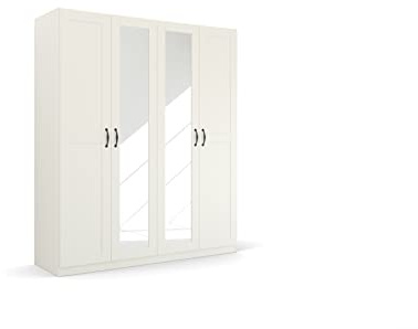 Rauch Möbel Quadra-Spin Cottage, Kleiderschrank, Farbe Weiß, Breite 181 cm